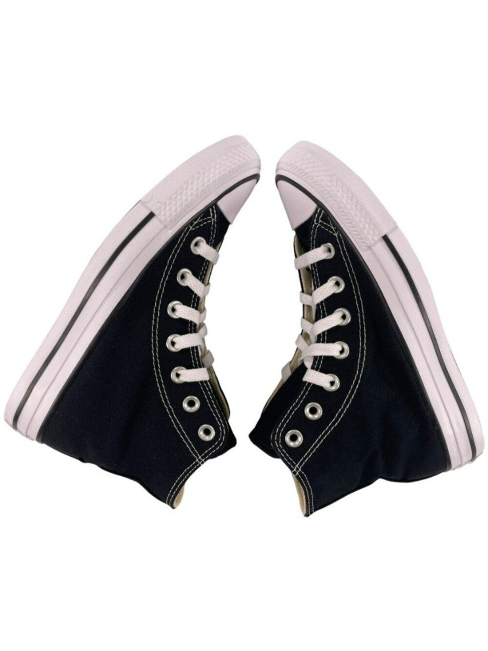 Converse Chuck Taylor All Star Hi Black Canvas Unisex Sneakers Sz 4 Men 6 Women - Picture 3 of 12